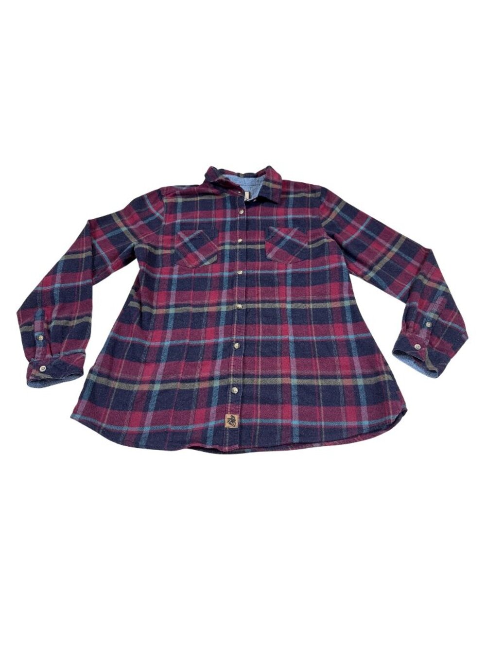 Legendary Whitetails Mens Plaid Button-Up Long-Sleeve Flannel Shirt XL (W772)